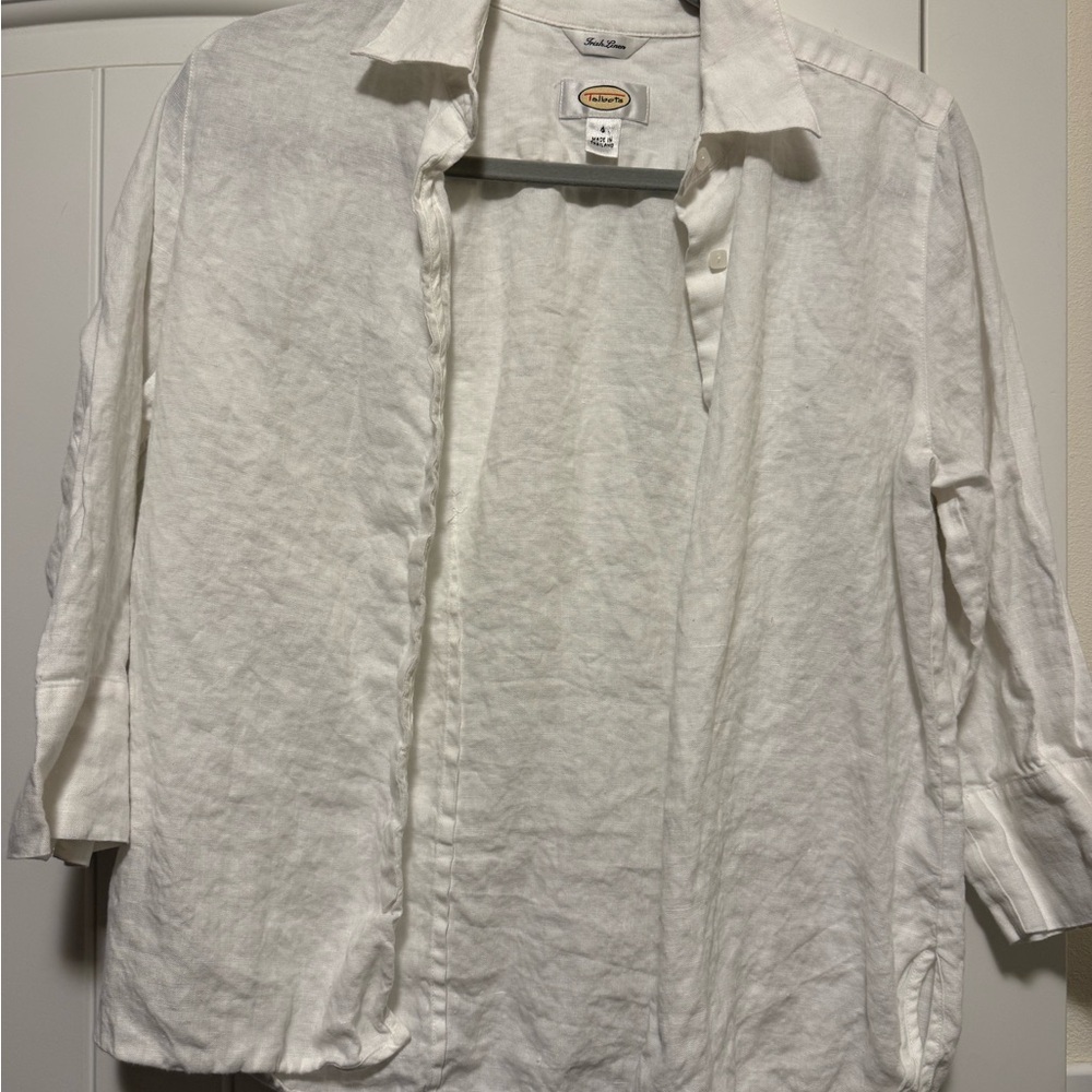 White line Button-Up Shirt